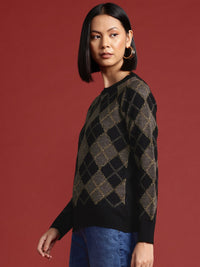 all about you Self-Checked Pullover