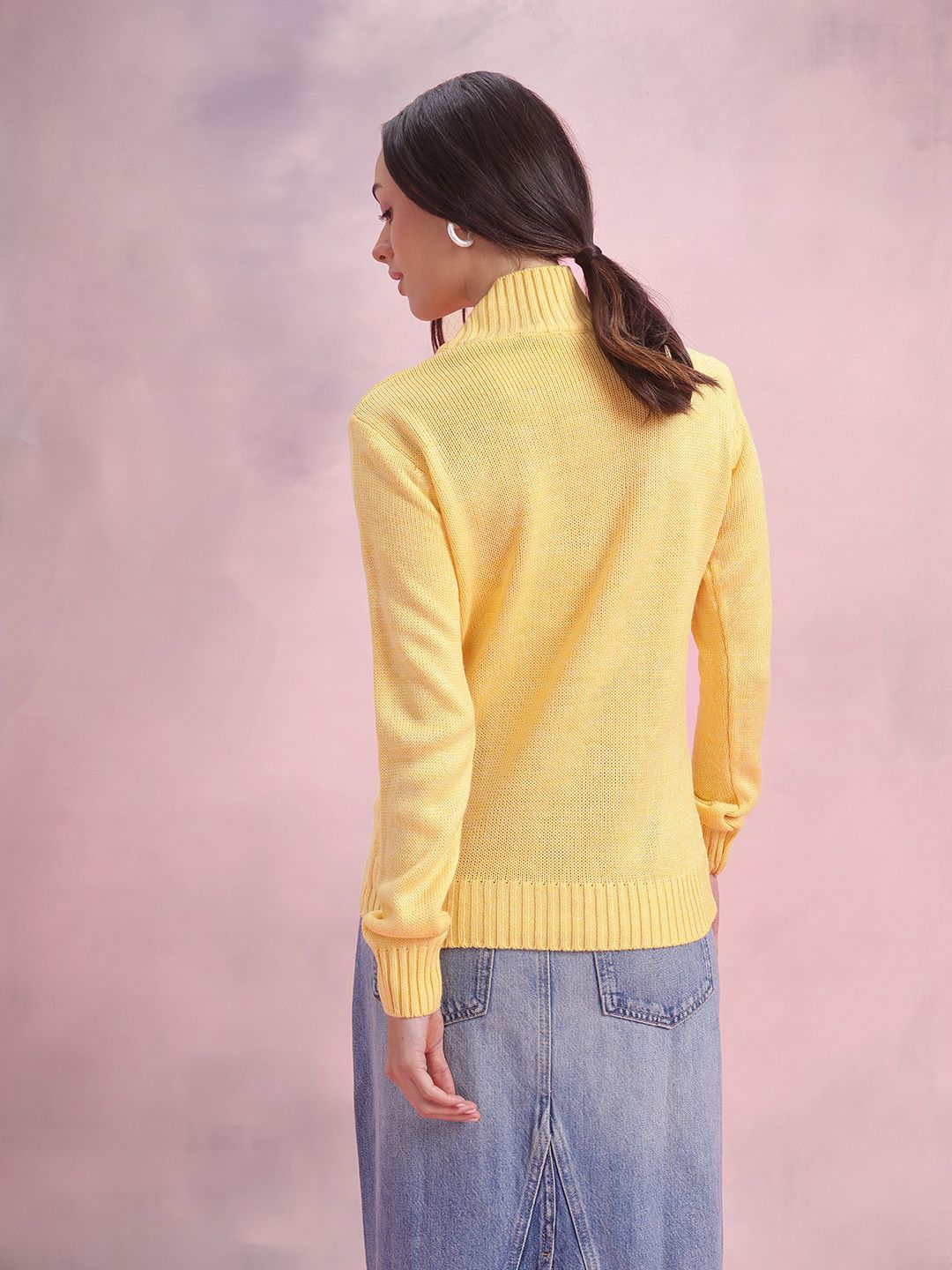 DressBerry Floral High Neck Pullover