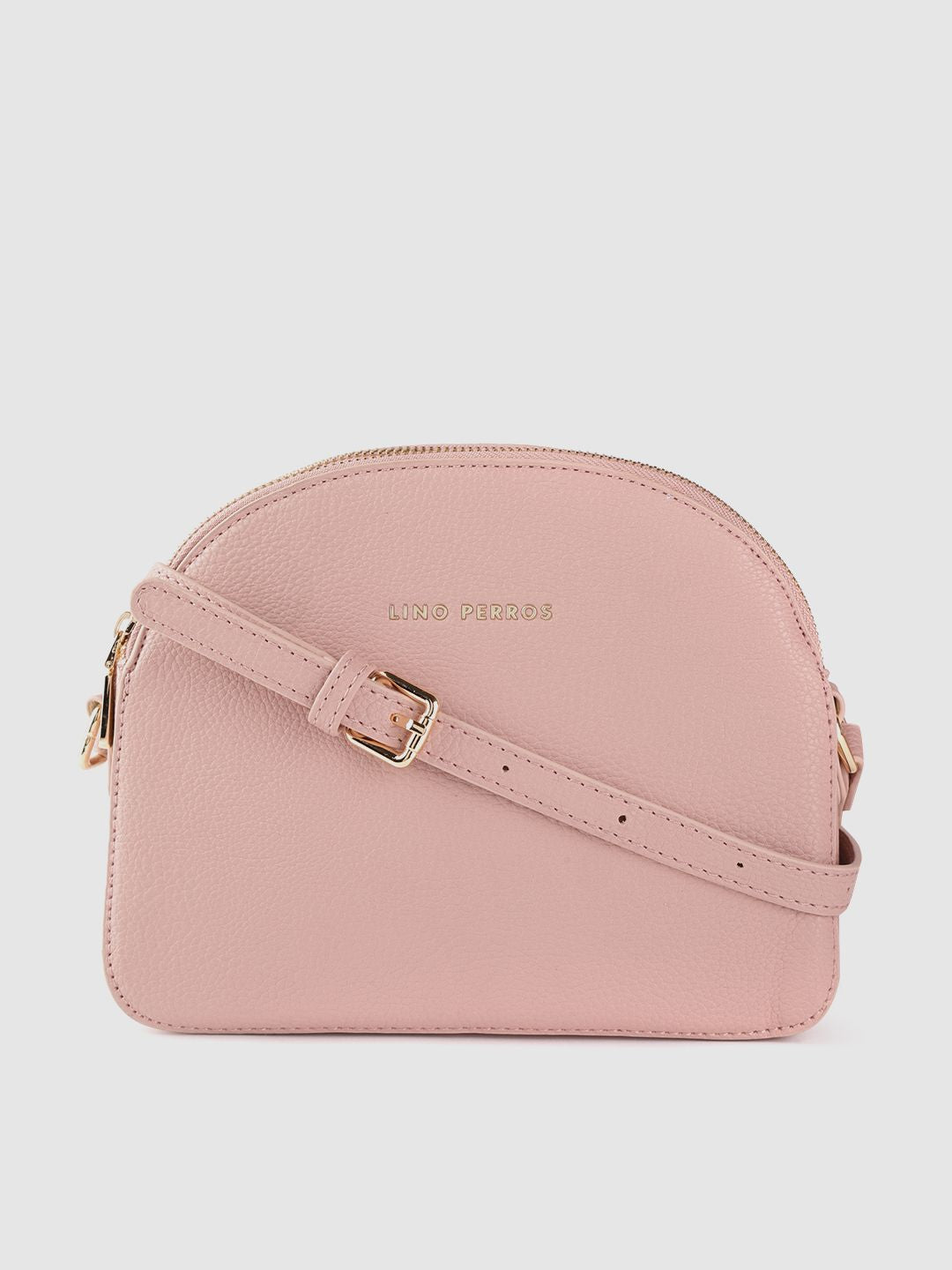 Beg sling pepejal merah jambu lino Perros