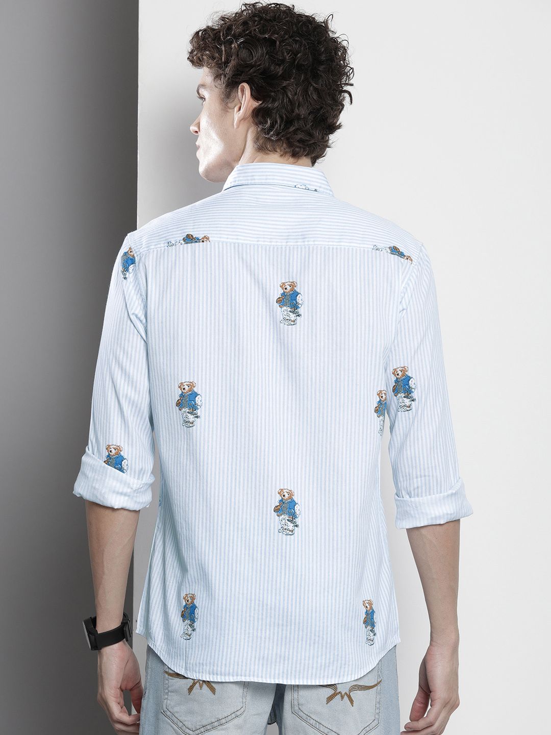 The Indian Garage Co Pure Cotton Animal Printed Casual Shirt