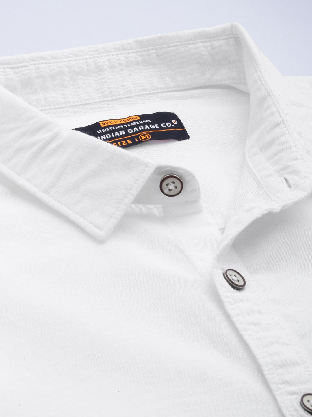 The Indian Garage Co Men Solid Pure Cotton Casual Shirt