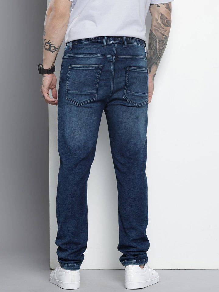 The Indian Garage Co Men Heavy Fade Stretchable Jeans
