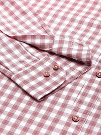 Raymond Pure Cotton Slim Fit Checked Casual Shirt