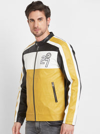 Being Human Colourblocked Mandarin Collar Sporty Jacket