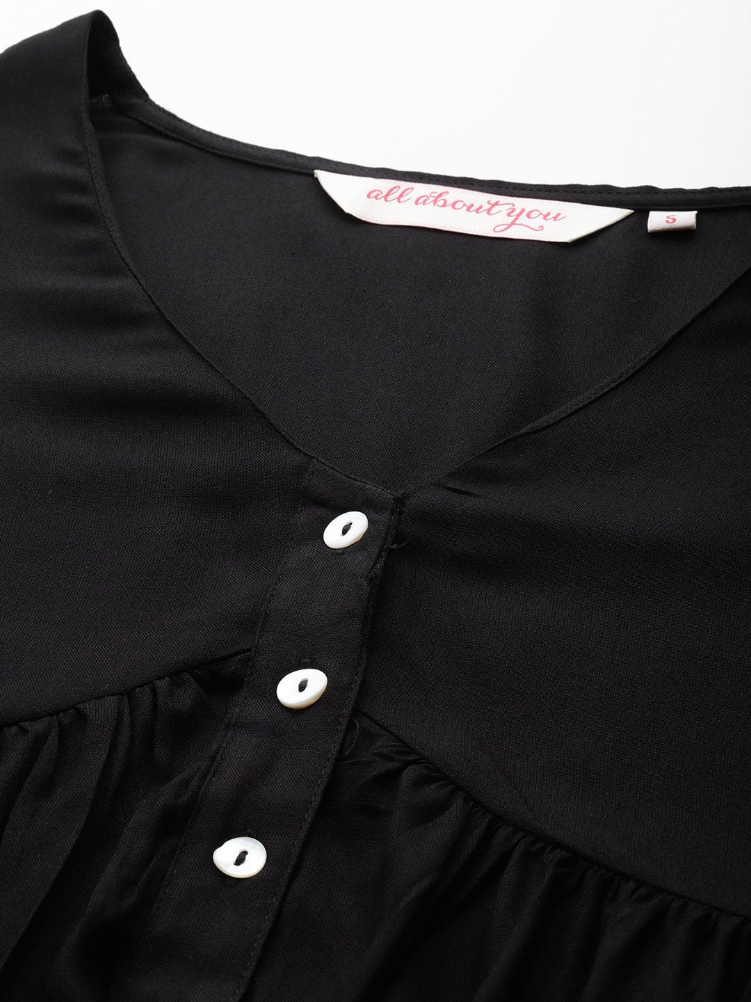 all about you V-Neck Puff Sleeve Empire Top