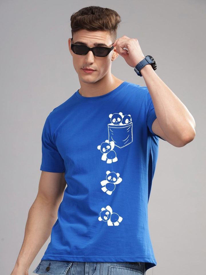ADRO Men Pack of 3 Typography Printed Round Neck Cotton T-shirts