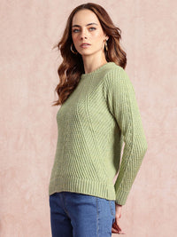 all about you Open-Knit Acrylic Pullover