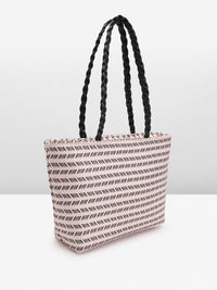 Anouk Geometric Self Design Structured Shoulder Bag