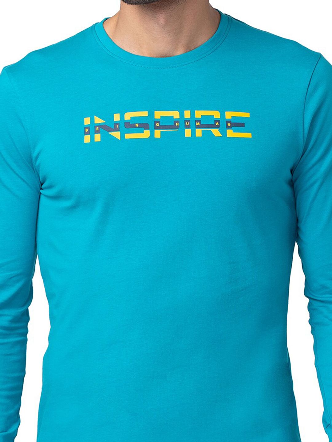 Being Human Typography Printed Round Neck T-Shirt