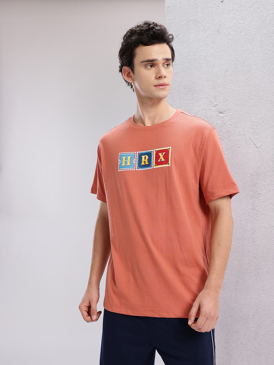 HRX by Hrithik Roshan Typography Printed T-shirt