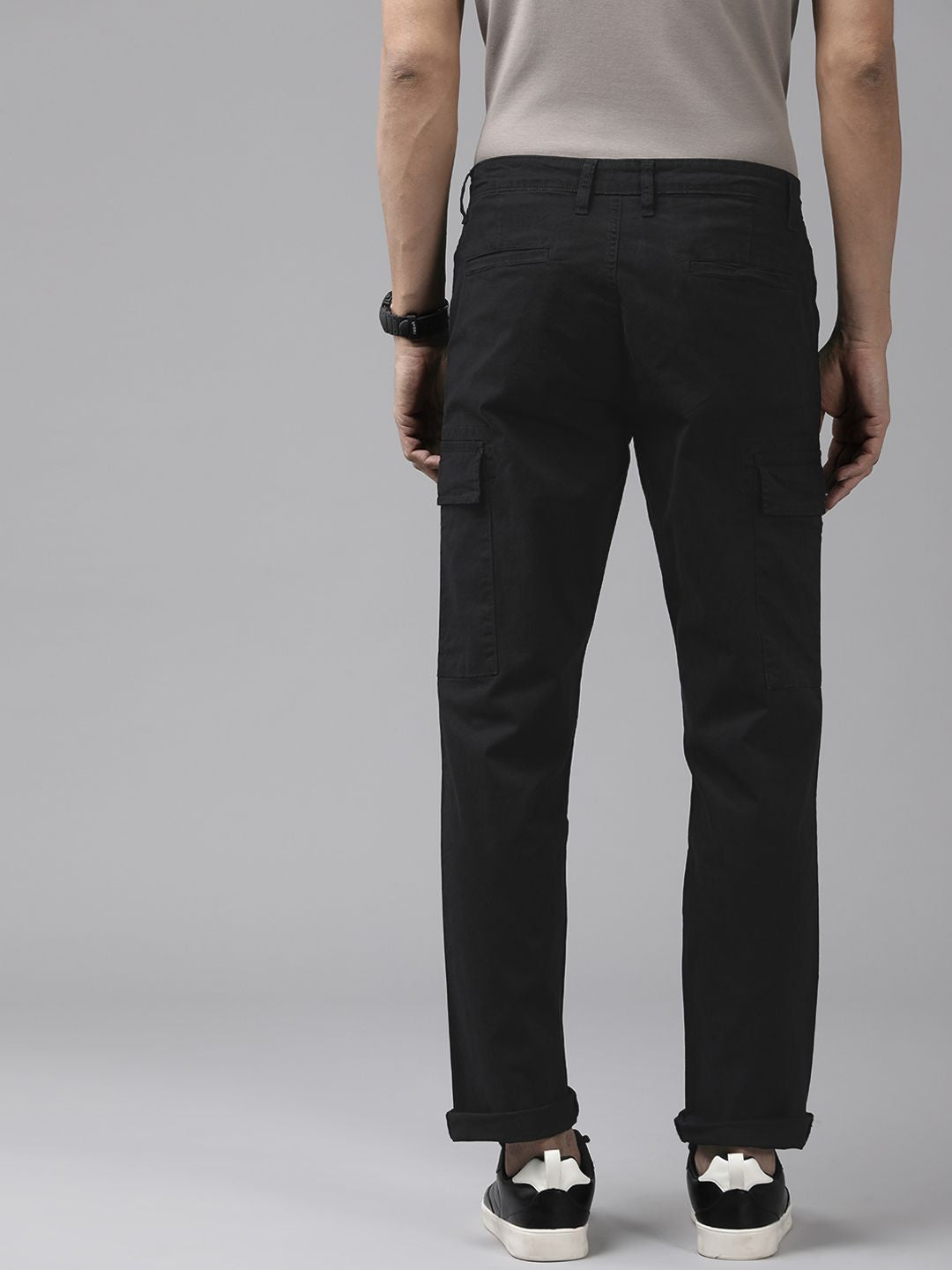 SPYKAR Men Regular Fit Cargos Trousers