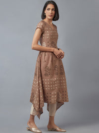 W Women Ethnic Motifs Printed Thread Work Anarkali Kurta