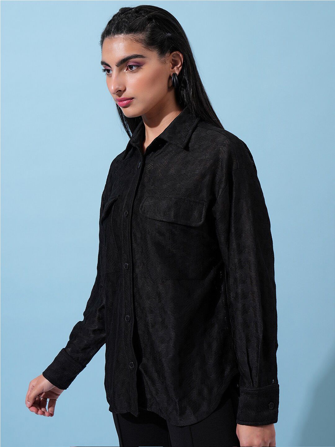 Baju Crochet Bahu Longgar Tokyo Talkies Wanita