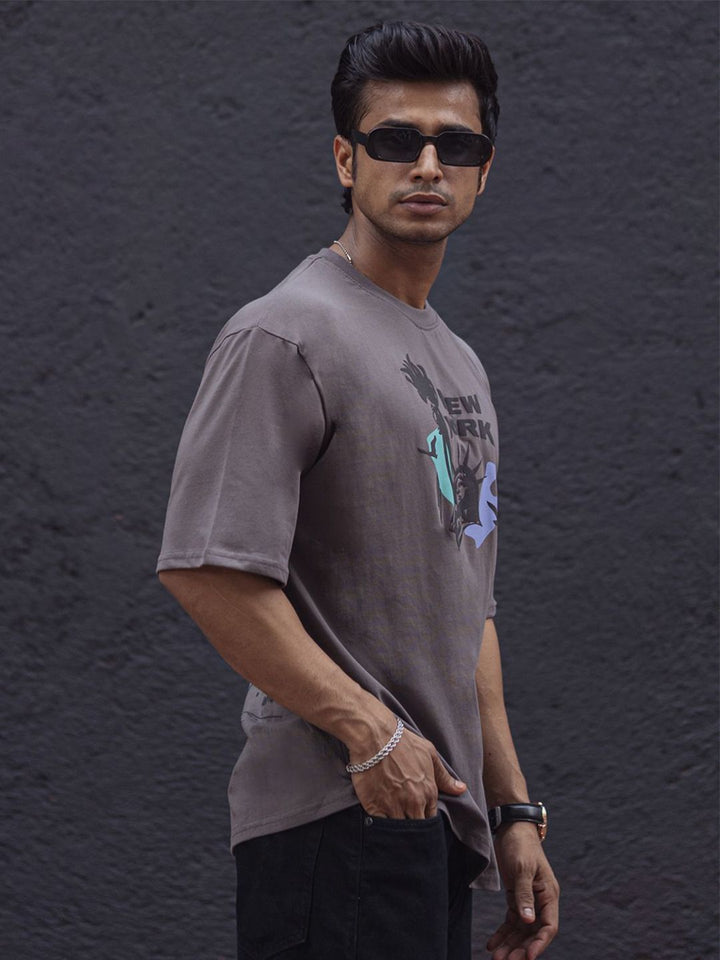 Powerlook Men Typography Applique T-shirt