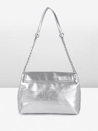 DressBerry Textured Structured Shoulder Bag