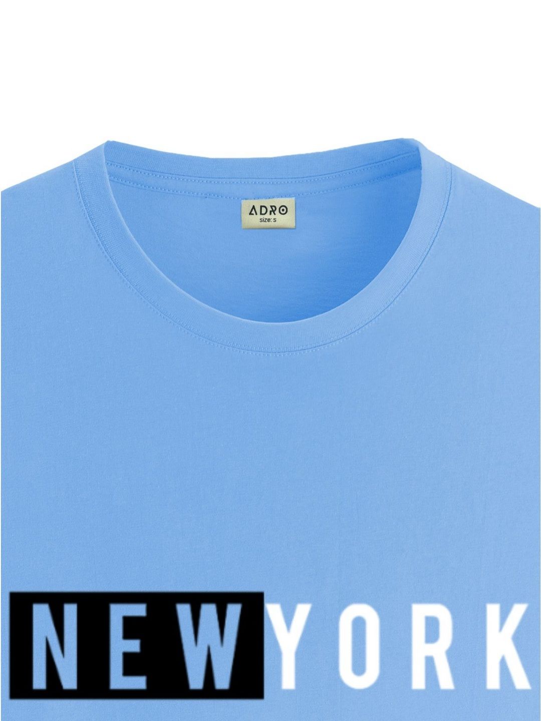 ADRO Men Typography Printed Raw Edge T-shirt