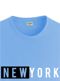 ADRO Men Typography Printed Raw Edge T-shirt