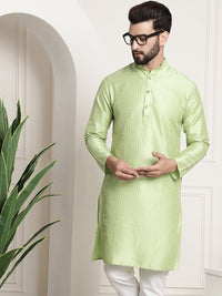 SOJANYA Men Woven Design Jacquard Straight Kurta