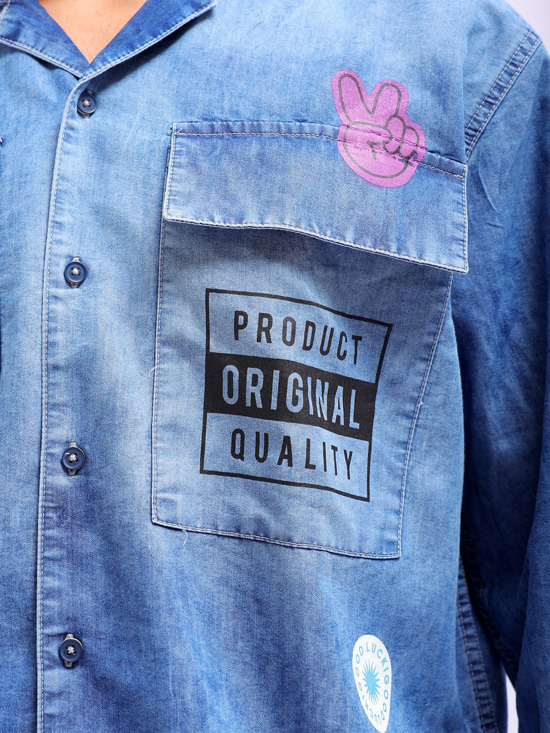 The Indian Garage Co Cuban Collar Casual Shirt