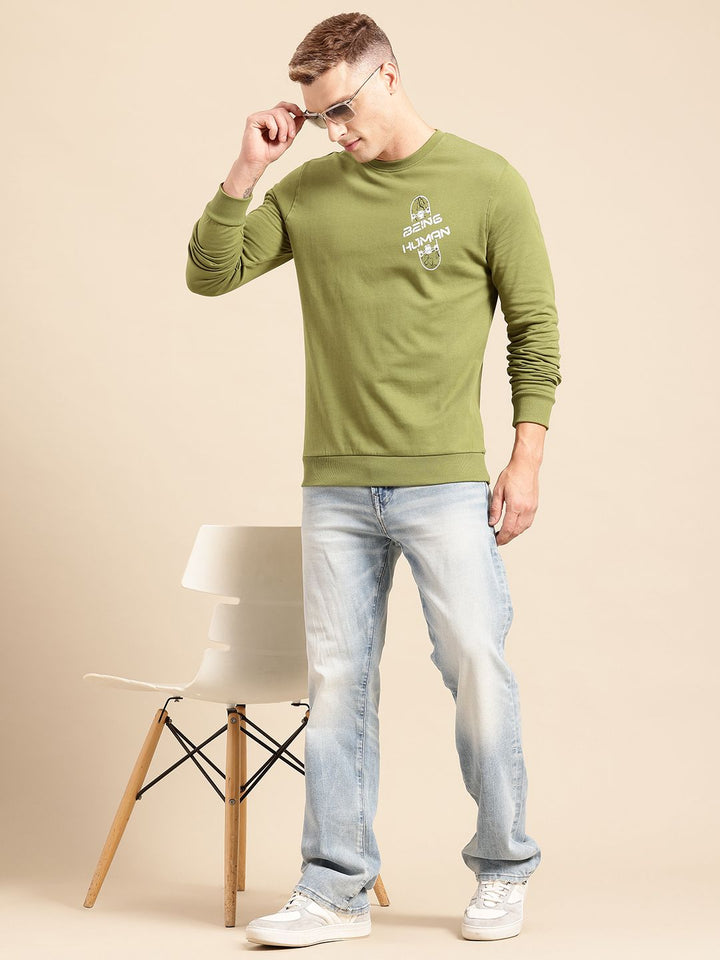 Being Human Men Pure Cotton Sweatshirt