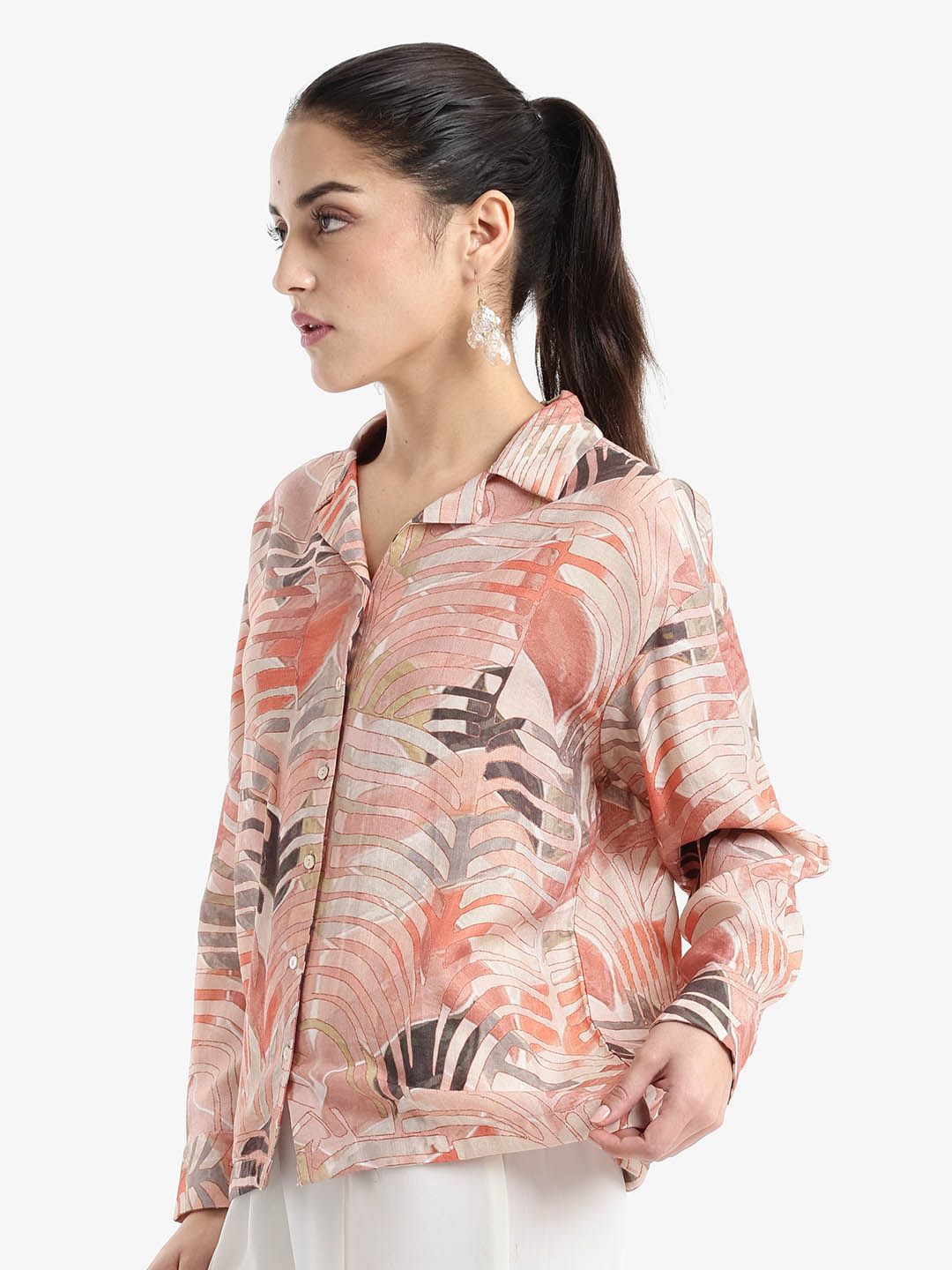 RAREISM Tropical Print Top