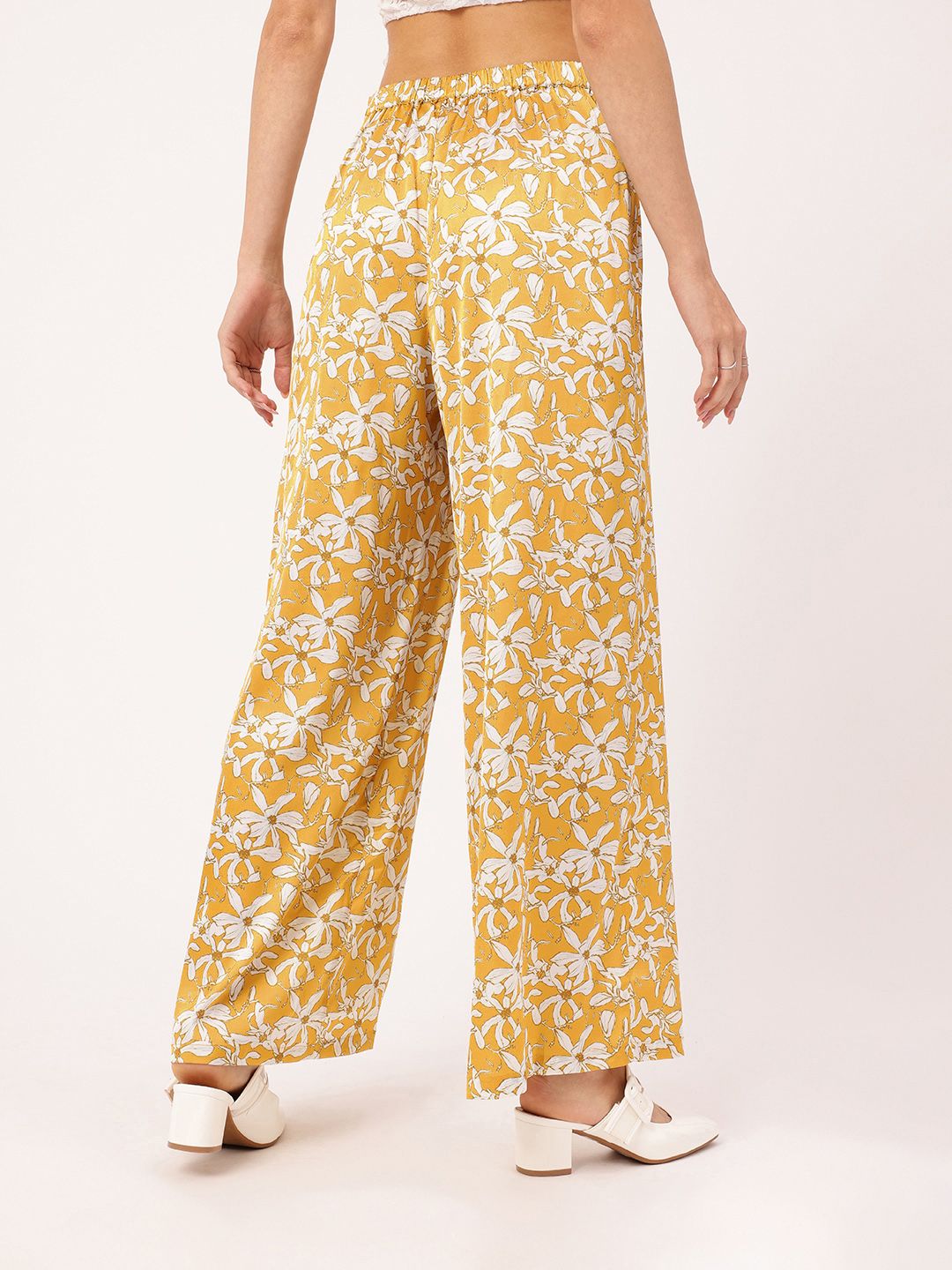 DressBerry Women Petal Parade Swish-Swish Wide Leg Trousers