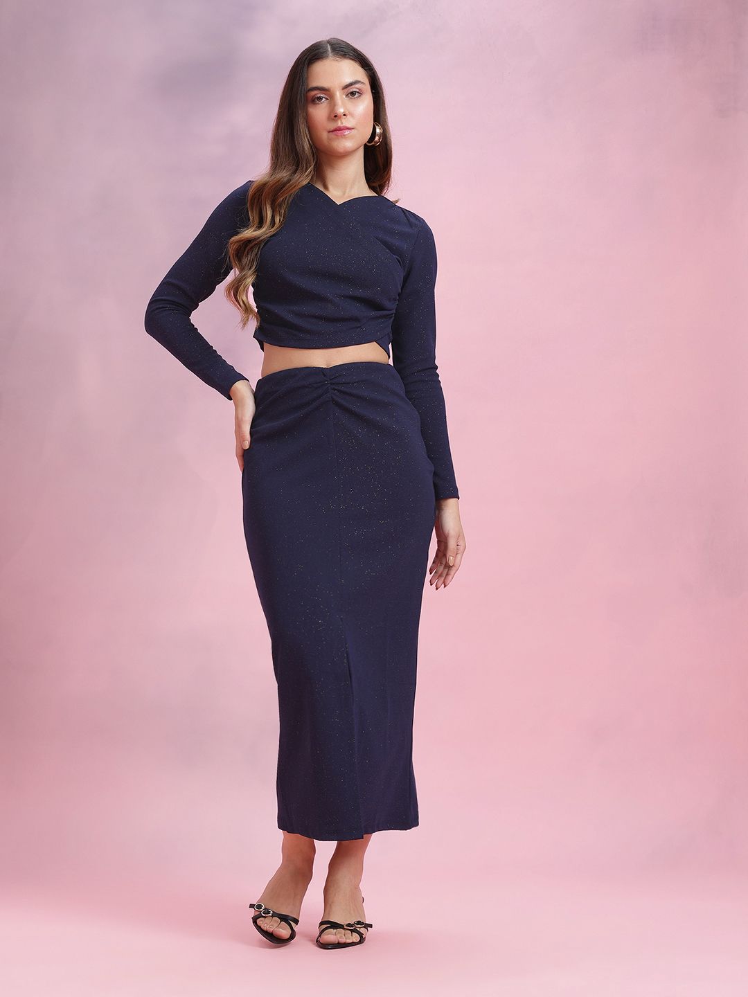 DressBerry Shimmer Detail Party Co-Ord Set
