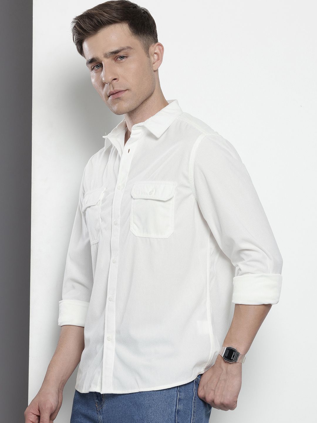 The Indian Garage Co Corduroy Casual Shirt