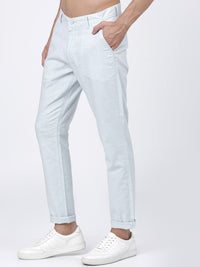 HIGHLANDER Men Blue Slim Fit Chinos Trousers