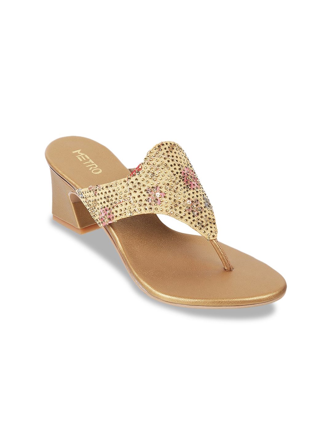 Metro Embellished Block Heels
