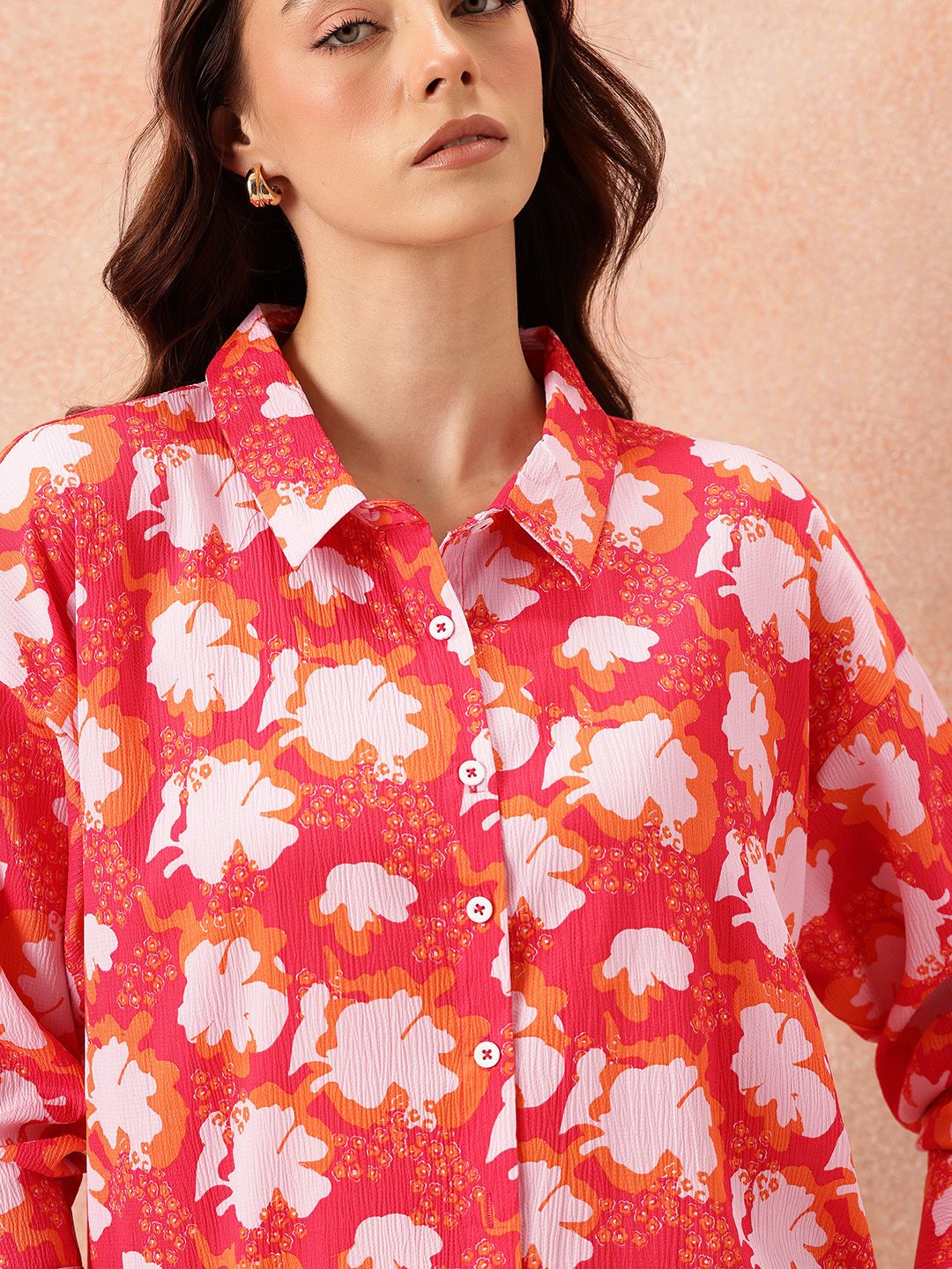 all about you Women Floral Printed Casual Shirt