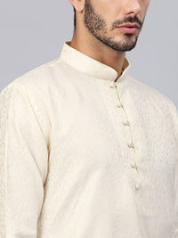SOJANYA Kurta Tenun Motif Etnik Kolar Mandarin