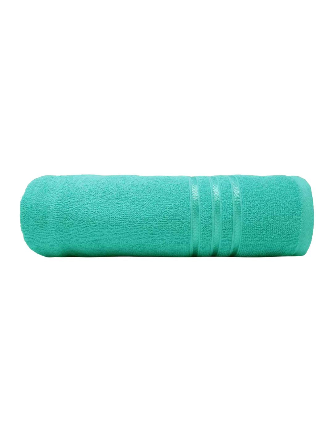MYTRIDENT Green 400GSM Pure-Cotton Bath Towel