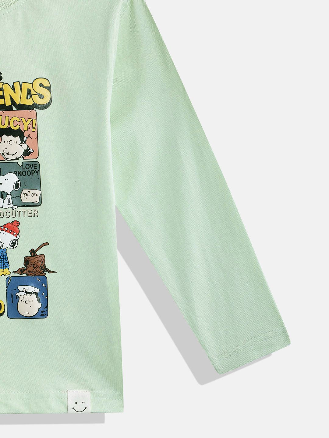 Happy Faces Boys Peanuts Printed Pure Cotton T-shirt