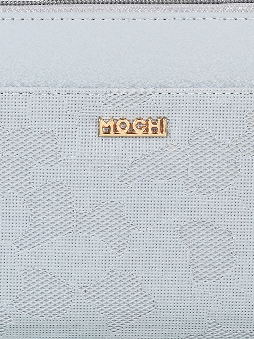 Mochi Women Blue Textured Zip Around Wallet