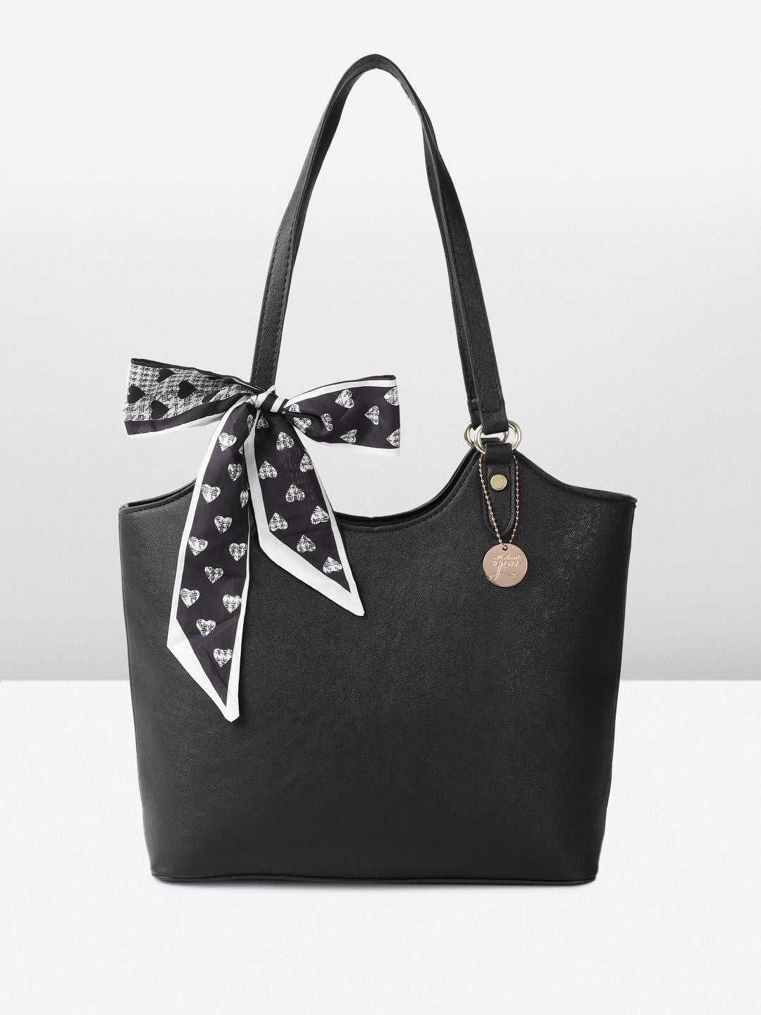 all about you Structured Shoulder Bag with Bow Detail