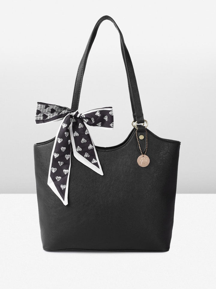 all about you Structured Shoulder Bag with Bow Detail