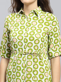 Monte Carlo Print Shirt Style Longline Tunic
