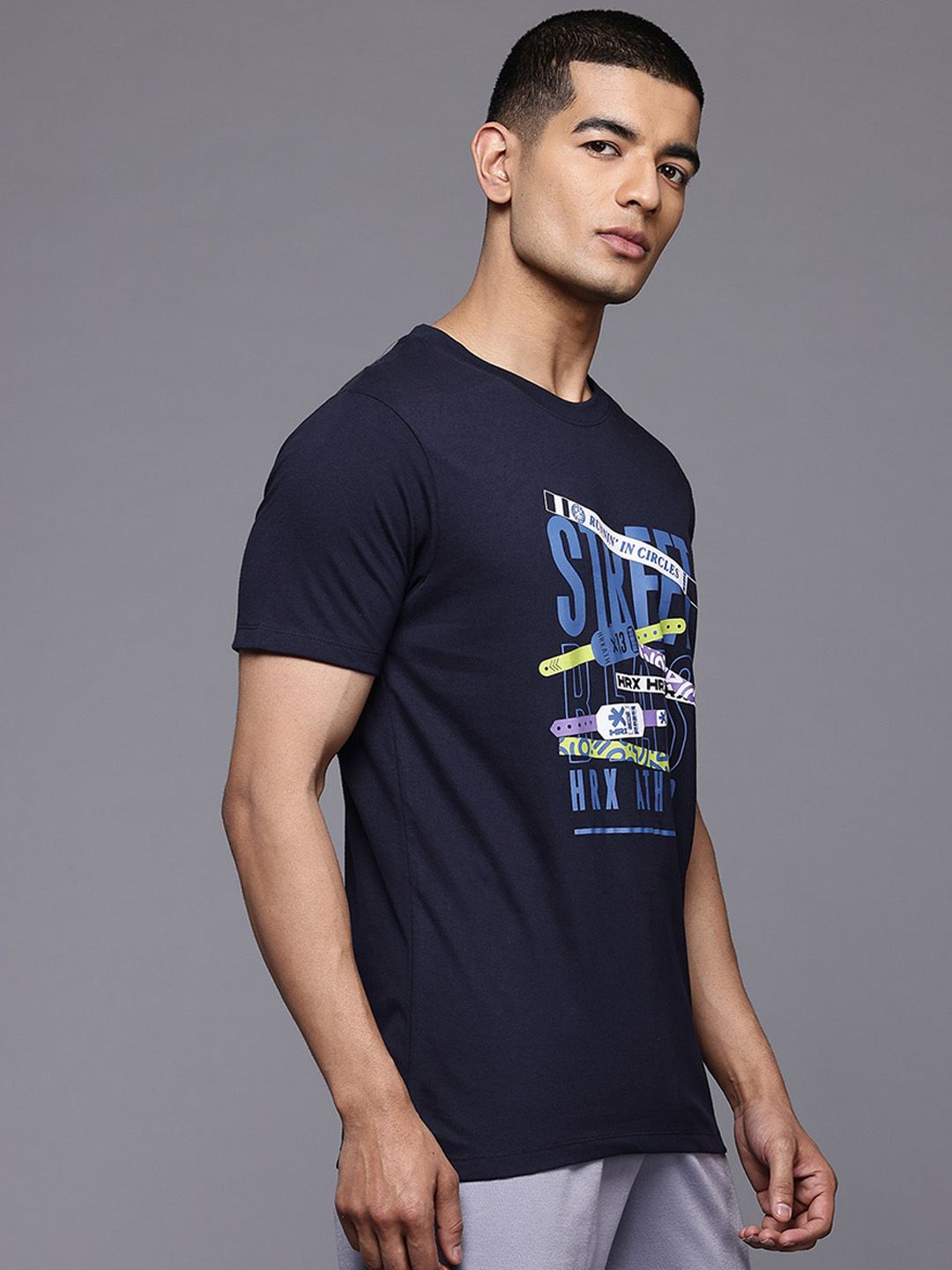 HRX by Hrithik Roshan Men Typography Printed Lifestyle T-shirt