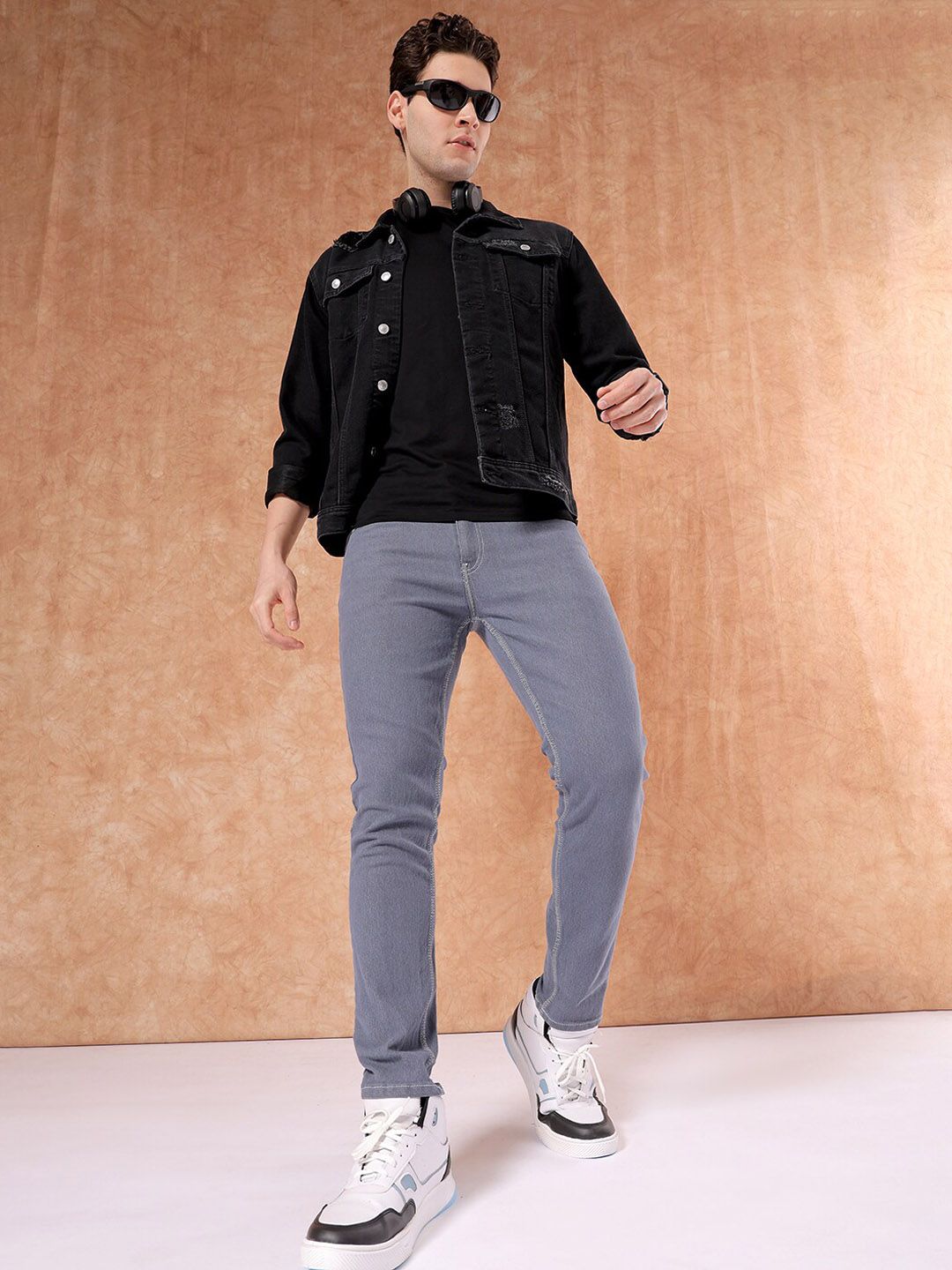 The Indian Garage Co Men Slim Fit Stretchable Jeans