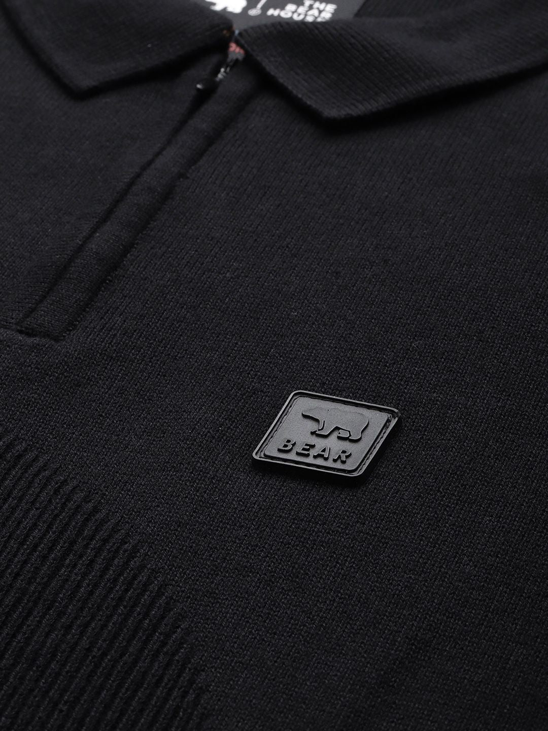 THE BEAR HOUSE Ardor Edition Men Cotton Brand Logo Printed Polo Collar Slim Fit T-shirt