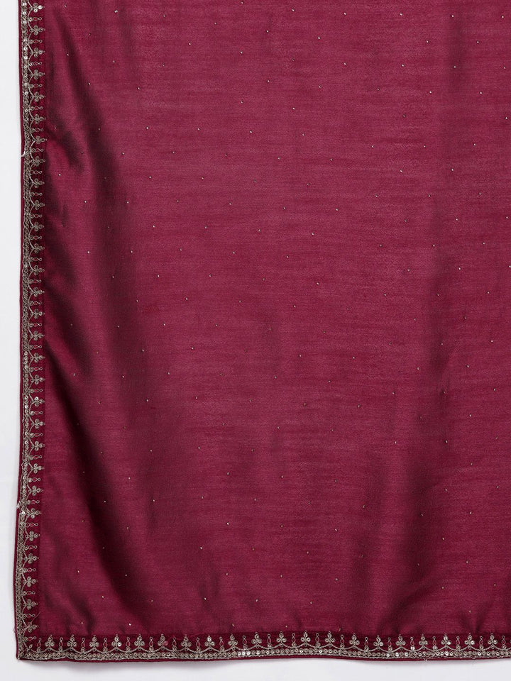 Indo Era Ethnic Motifs Embroidered Regular Sequinned Kurta with Trousers & Dupatta