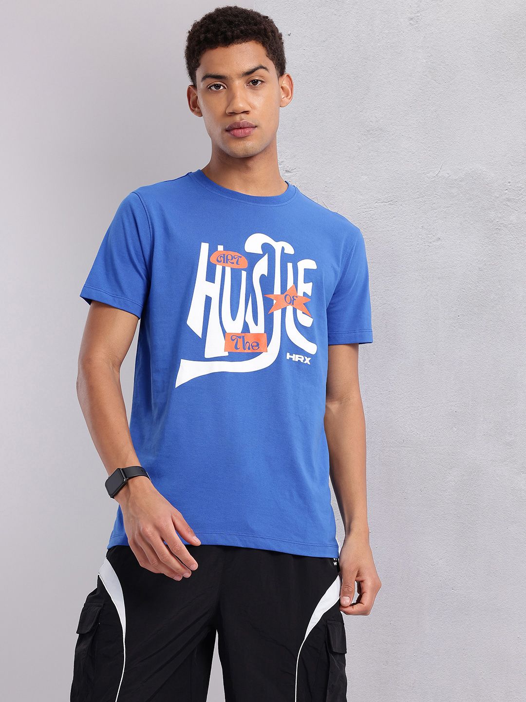 HRX by Hrithik Roshan Typography Printed T-shirt