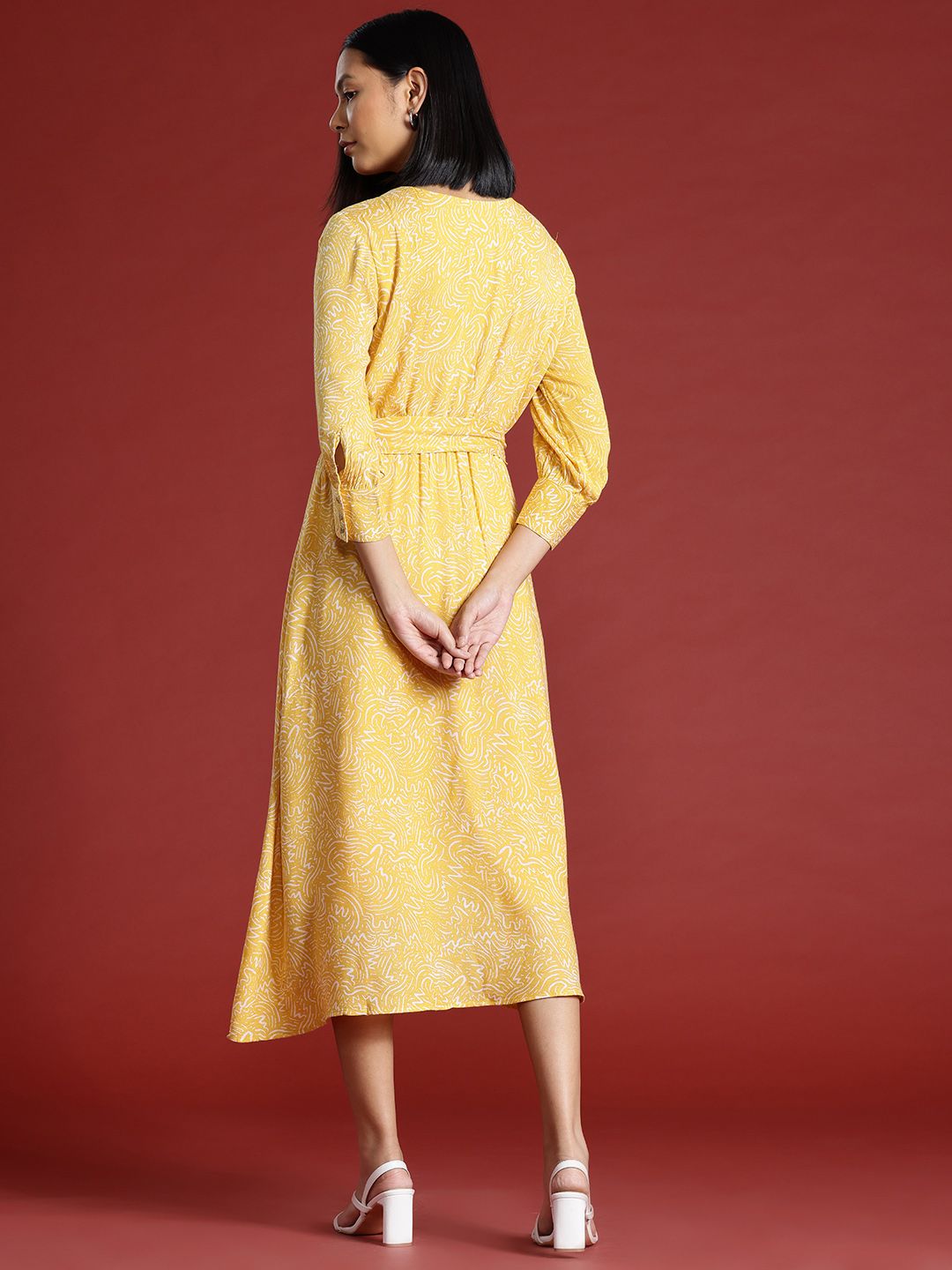 all about you Print Midi Dress