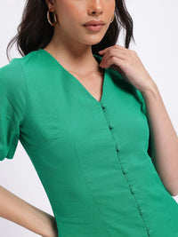 DressBerry Mini Magic Button-Up A-Line Dress
