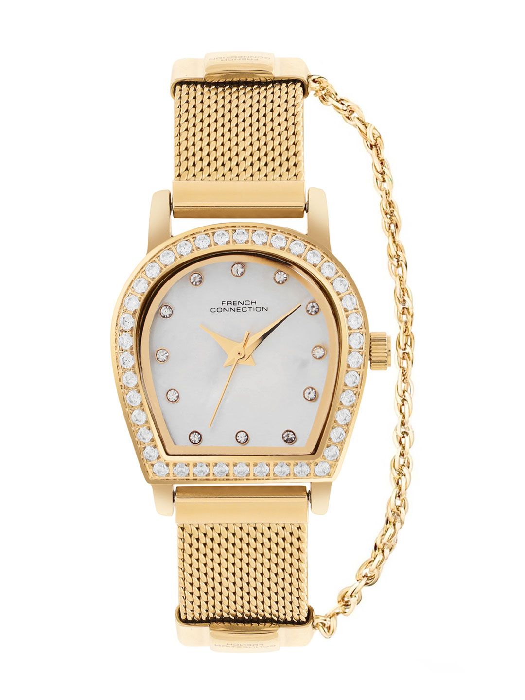 French Connection Women Dial & Stainless Steel Straps Analogue Watch FCH12GM