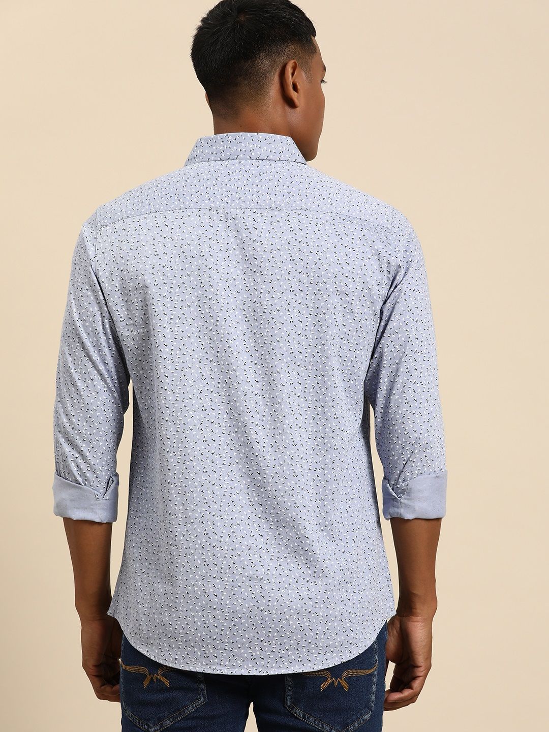 Being Human Slim Fit Printed Casual Shirt