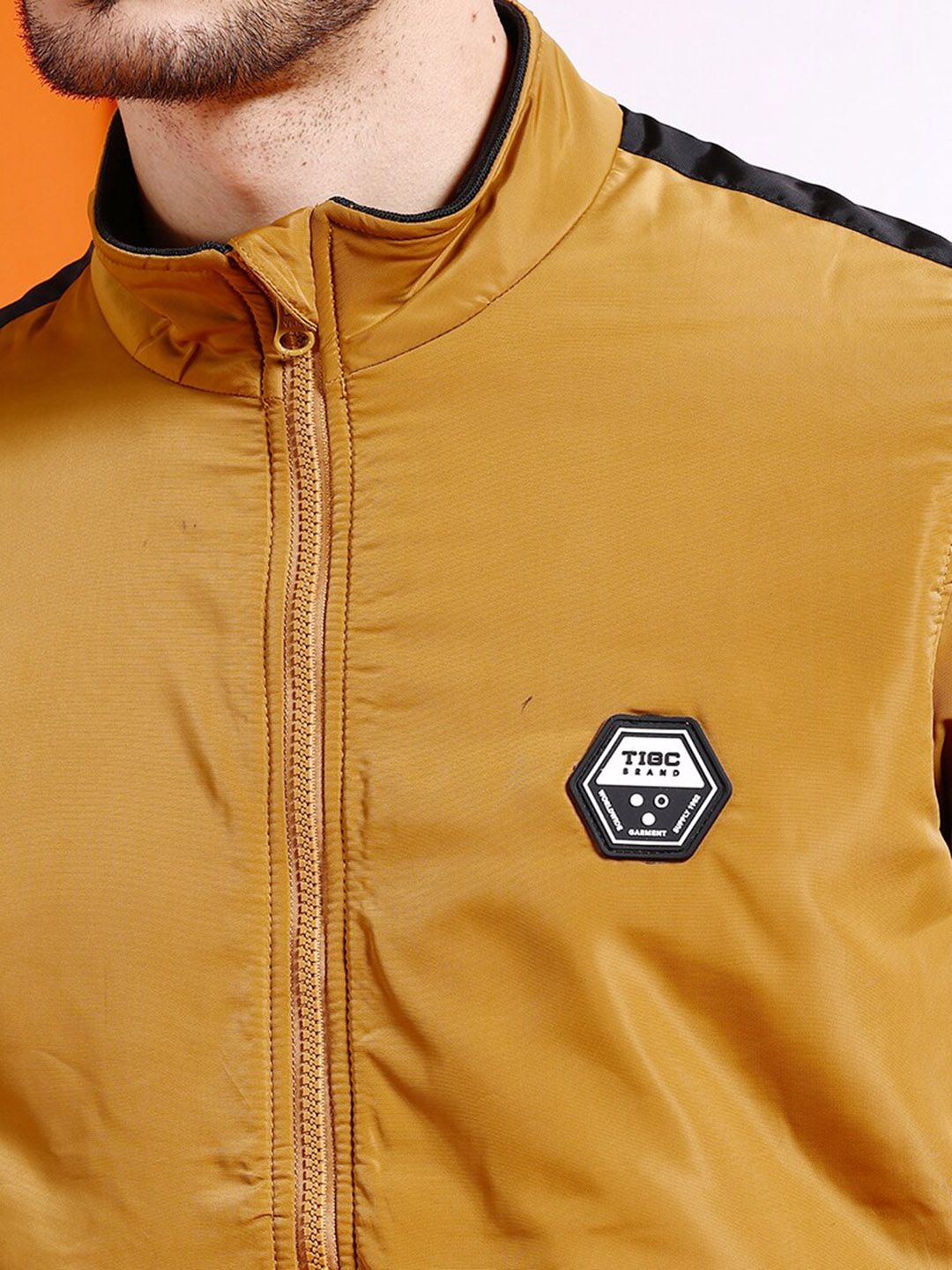 The Indian Garage Co Men Solid Regular Fit Bomber Jacket