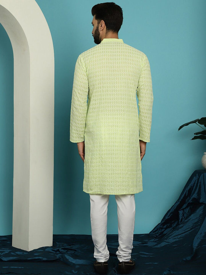SOJANYA Embroidered Pure Cotton Kurta with Pyjama Set
