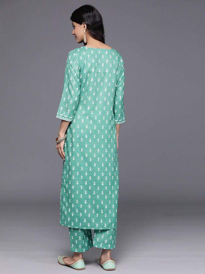 Varanga Women Floral Printed Regular Kurta with Trousers
